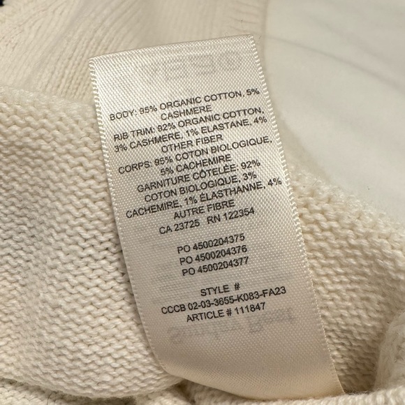 Aritzia Sunday Best - Quinn Sweater Vest - Whisper White/Admiral - Size XS - Picture 7 of 8